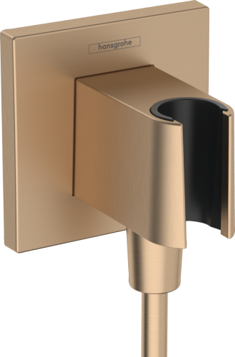 Hansgrohe Fixfit Porter E beépített zuhanytartóval, szálcsiszolt bronz 26889140
