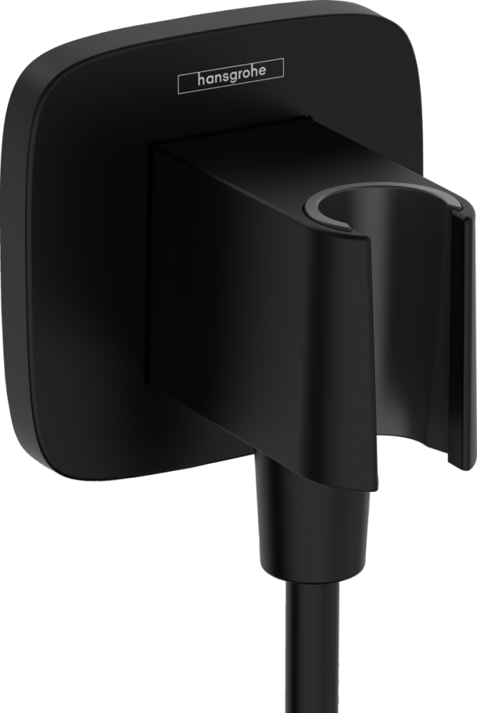 Hansgrohe Fixfit Porter Q beépített zuhanytartóval, matt fekete 26887670