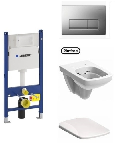 Geberit DuofixBasic falsík alatti wc tartály komplett szett SZP-GE6 (111.153.00.1, 115.119.46.1, 500.275.01.1, 500.332.01.1)
