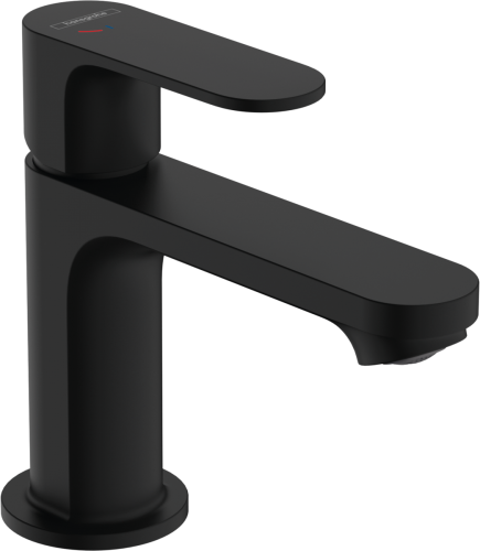Hansgrohe Rebris S egykaros mosdócsaptelep 80 CoolStart, automata lefolyógarnitúrával, matt fekete 72513670