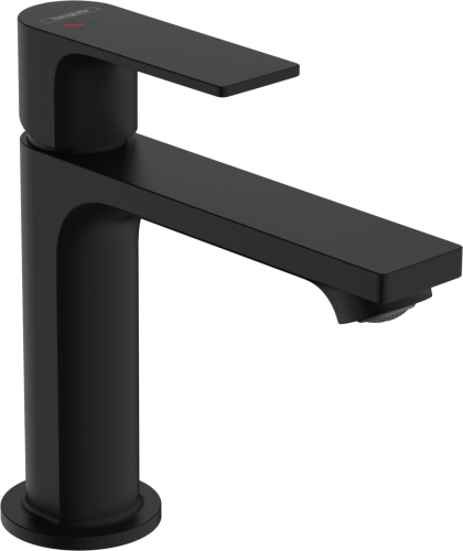 Hansgrohe Rebris E egykaros mosdócsaptelep 100 lefolyógarnitúra nélkül, CoolStart, matt fekete 72560670