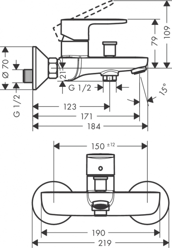 Hansgrohe Vernis Blend csaptelep szett, króm SZP-HG16 (71550000, 71440000, 24301000)