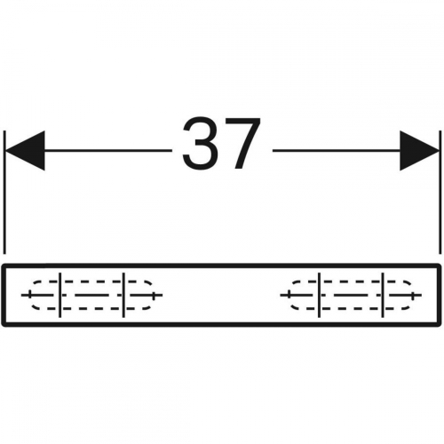Geberit iCon fali polc, 37x5x16.5cm, matt lakkozott fehér 841337000