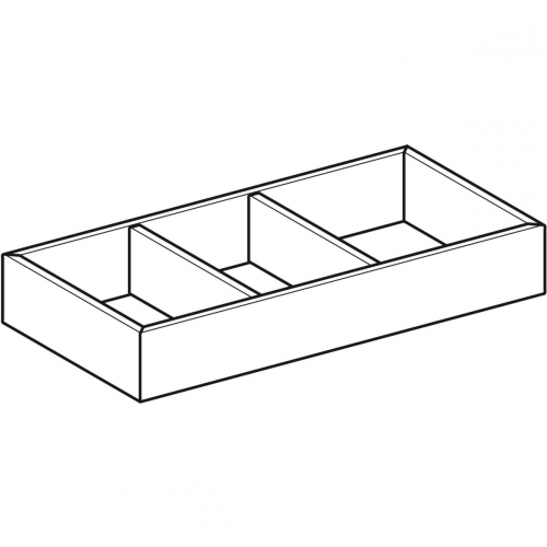 Geberit VariForm fiókbetét, H osztású, 18x5.7x37.3cm 501.156.00.1