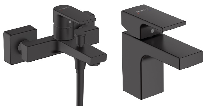 Hansgrohe Vernis Shape csaptelep szett, matt fekete SZP-HG23 (71560670, 71450670)