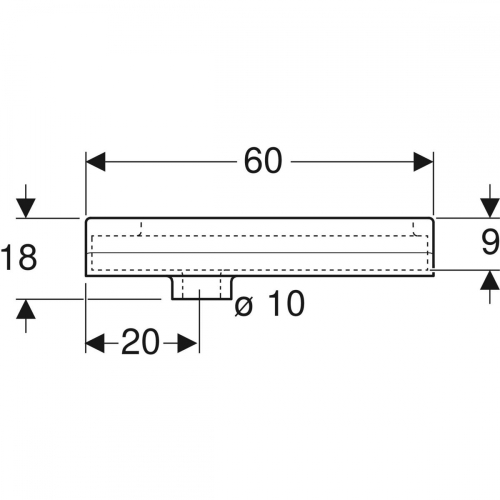 Geberit Publica guggolós WC, 45x18x60cm, fehér 208580000
