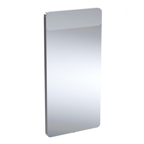 Geberit Option tükör, felső világítással, 80x40cm, szálcsiszolt alumínium 819240000