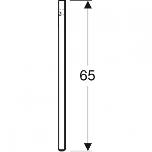 Geberit Option tükör, világítás mindkét oldalon, 65x120cm, szálcsiszolt alumínium 819220000