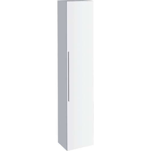 Geberit iCon magas szekrény egy ajtóval, 36x180x31.7cm, magasfényű lakkozott fehér 840000000