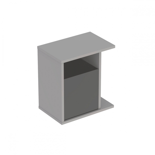 Geberit iCon oldalelem tárolódobozzal, 37x40x27.3cm, magasfényű lakkozott platina 840239000