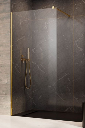Radaway Modo New Gold II 135 Walk-in zuhanyfal, arany szín 389135-09-01