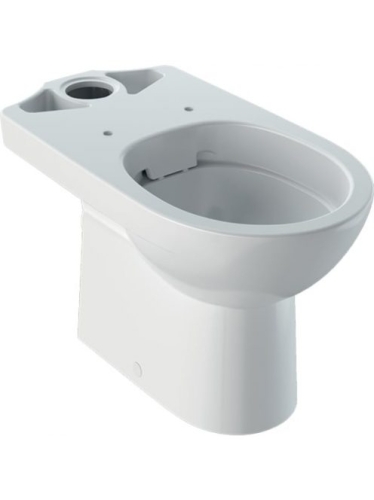 Geberit Selnova álló WC falon kívüli öblítőtartályokhoz monoblokk, mélyöblítésű, hátsó kifolyású, részben zárt forma, Rimfree, fehér 500.285.01.6