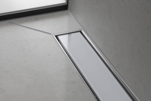 Hansgrohe RainDrain Match Zuhanylefolyó színkészlet 100 cm, állítható magasságú kerettel fehér 56041450