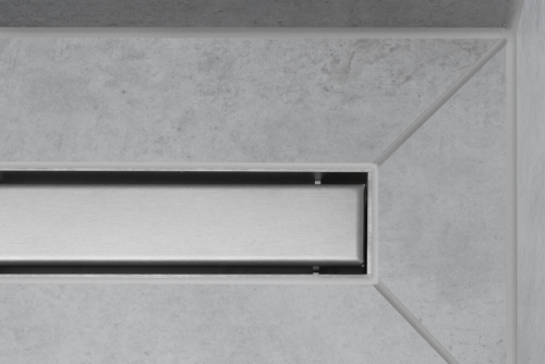 Hansgrohe RainDrain Match zuhanylefolyó színkészlet 70 cm, állítató magasságú kerettel rozsdamentes acél 56037800