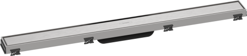 Hansgrohe RainDrain Match zuhanylefolyó színkészlet 80 cm, állítató magasságú kerettel rozsdamentes acél 56038800