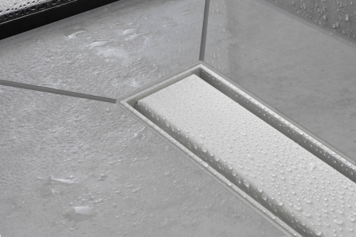 Hansgrohe RainDrain Match zuhanylefolyó színkészlet 90 cm, állítható magasságú kerettel matt fehér 56040700