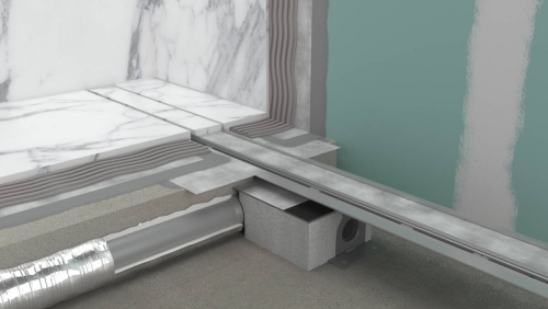 Hansgrohe RainDrain Rock zuhanylefolyó készlet 70 cm, formára vágható és cserélhető 56030000
