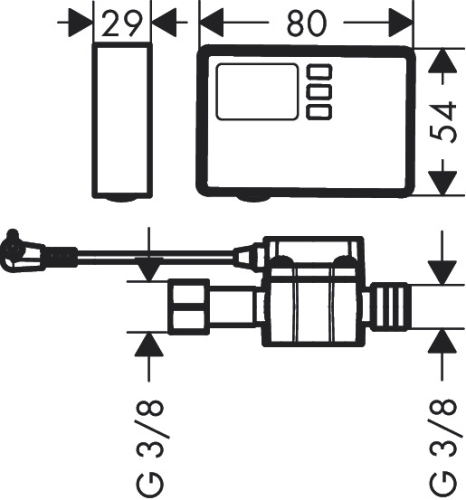 Hansgrohe Aqittura M91 F23 áramlásmérő 76818000