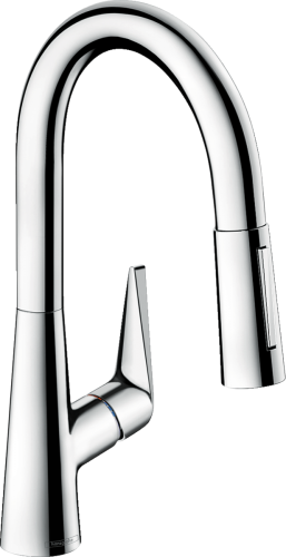 Hansgrohe Talis M51 egykaros konyhai csaptelep 160, kihúzható zuhanyfejjel, króm 72815000