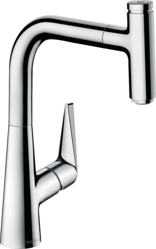 Hansgrohe Talis Select M51 egykaros konyhai csaptelep 220 kihúzható kifolyóval, króm 72822000