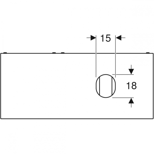 Geberit VariForm alsó szekrény pultra ültethető mosdóhoz, két fiókkal, pakolófelülettel, 120x23.5x51cm, magasfényű festett/fehér, fehér/matt 501.171.00.1