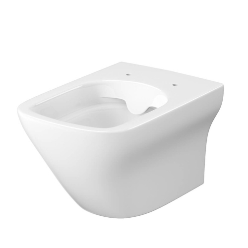 Cersanit Larga szögletes perem nélküli fali wc, ülőkével S701-473