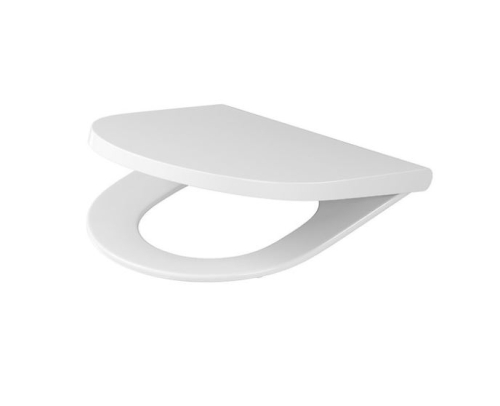 Cersanit Larga ovális perem nélküli fali wc, ülőkével S701-472