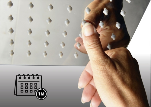 AQUALINE Fejzuhany, 200mm, fekete (SC120)