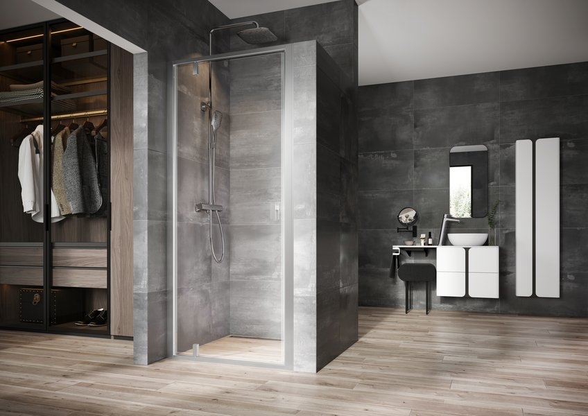 Ravak Nexty NDOP1 90 zuhanyajtó szatén+transparent 03O70U00Z1