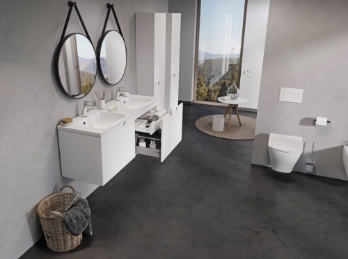 Ravak SD Classic II 1300 szekrény dupla mosdó alá fehér/fehér X000001482