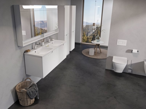 Ravak SD Classic II 1300 szekrény dupla mosdó alá fehér/fehér X000001482