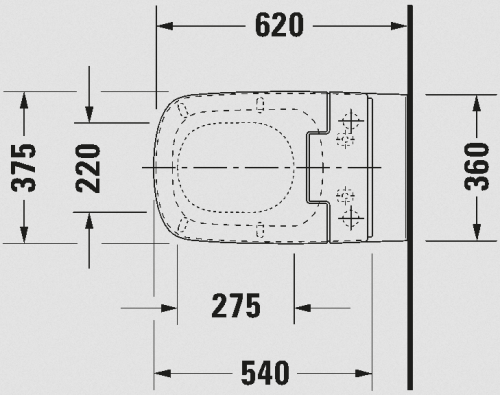 Duravit SensoWashR Slim Senso WashR Slim DuraStyle-hoz 611200002304300