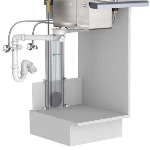 Hansgrohe Aquno Select M81 konyhai csaptelep 250 2jet, kihúzható kifolyóval, sBox, matt fekete 73830670