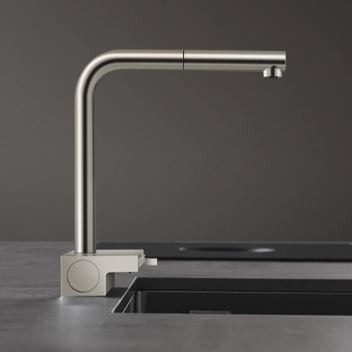 Hansgrohe Aquno Select M81 konyhai csaptelep 250 2jet, kihúzható kifolyóval, sBox, rozsdamentes acél hatású 73830800