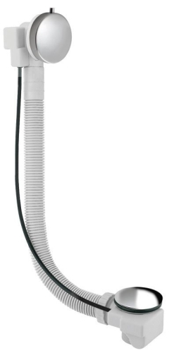Sapho SENATOR kád le- túlfolyó 700 mm hosszú csiszolt inox dugó 72mm (VR117028)
