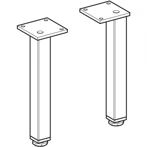 Geberit Selnova Square lábkészlet 2 db, fehér 501.423.01.1