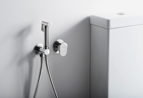 Sapho AXAMITE falba süllyesztett csaptelep, bidézuhannyal, gégecsővel króm (AX40-01)