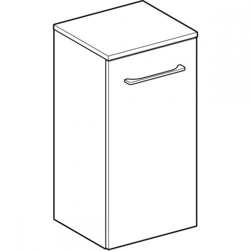 Geberit Selnova Square egy ajtós oldalsó szekrény, 33x65x29.7cm, melaminos faszerkezet hikoridió 501.274.00.1