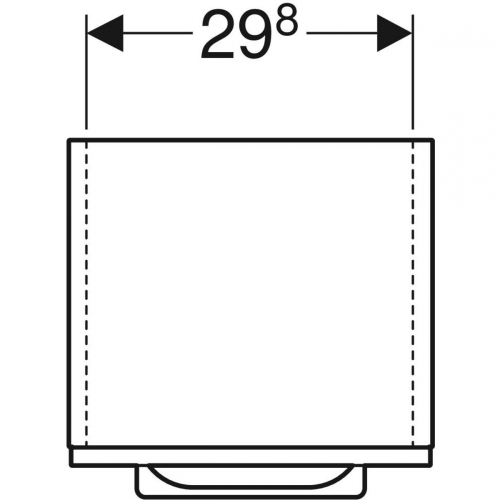 Geberit Selnova Square középmagas szekrény, egy ajtós, 33x85x29.7cm, magasfényű lakkozott fehér 501.276.00.1