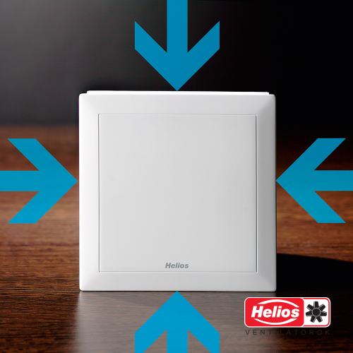 Helios Minivent M1/120 NC utánfutásos és intervallum kapcsolásos ventilátor 00006361