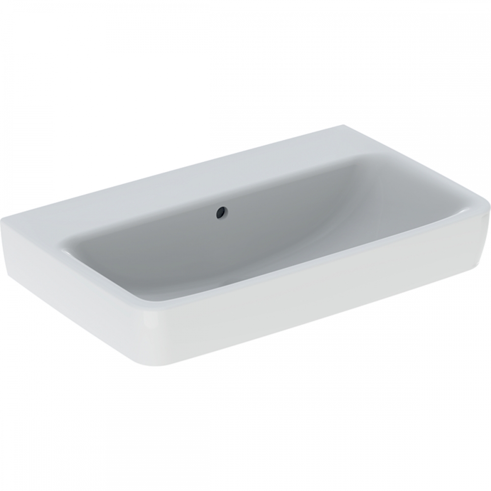 Geberit Selnova Compact mosdó, 65x40cm, csaplyuk nélkül, túlfolyóval 501.892.00.1