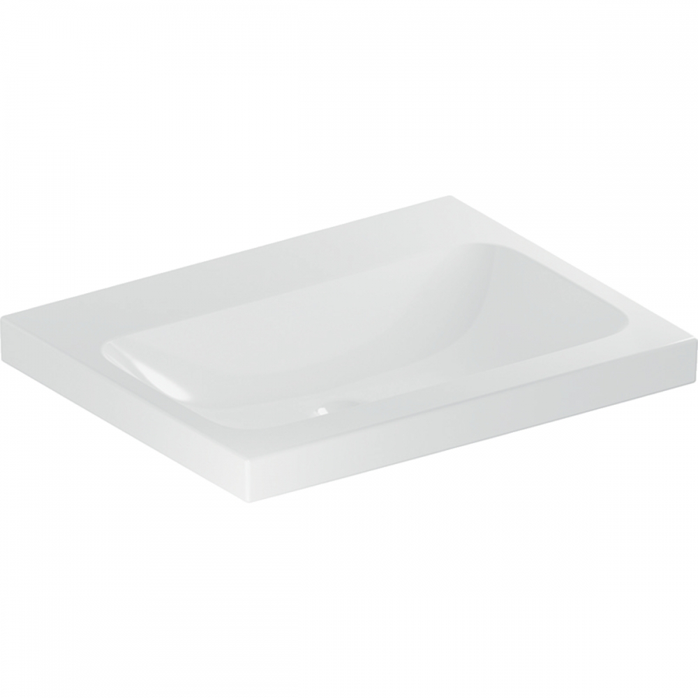 Geberit iCon Light mosdó, 60x48cm, csaplyuk és túlfolyó nélkül, fehér 501.834.00.7