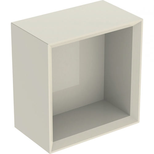 Geberit iCon négyzetes falidoboz, 22.5x23.3x13.2cm, Homokszürke/Magasfényű bevonat 502.321.JL.1