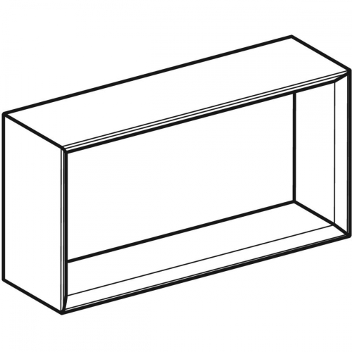 Geberit iCon szögletes falidoboz, 45x23.3x13.2cm, Hikoridió / Melaminos faszerkezet 502.322.JR.1