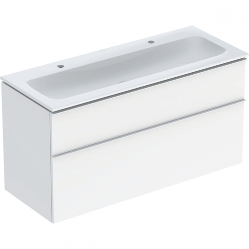 Geberit iCon mosdószekrény mosdóval, 120x63x48cm, fehér/matt fényezett, fehér/matt porbevonatos 502.338.01.3