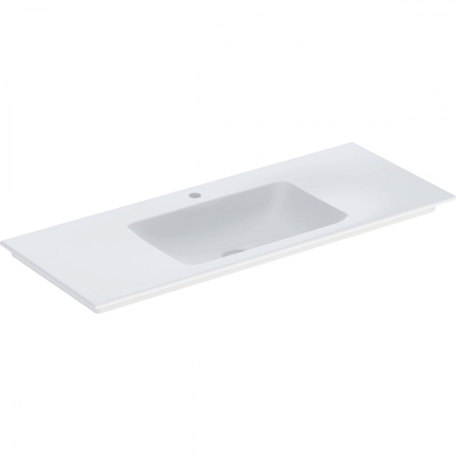 Geberit ONE mosdó alsószekrényhez 120x48cm, csaplyukkal, túlfolyó nélkül, fehér/KeraTect 505.010.01.5