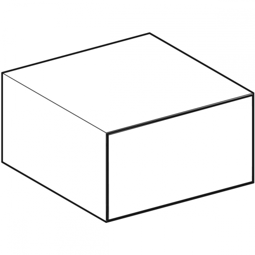 Geberit ONE oldalsó szekrény, egy fiókkal, 45x24.5x 47cm, láva/matt bevonat 505.078.00.3