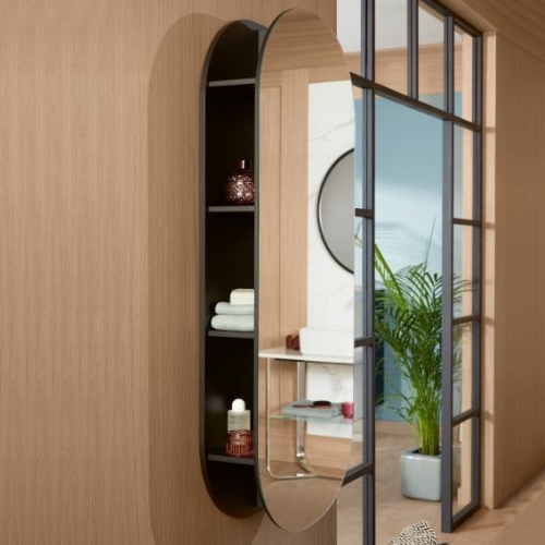 Villeroy & Boch Antheus tükrös polc, black ash B30600PW