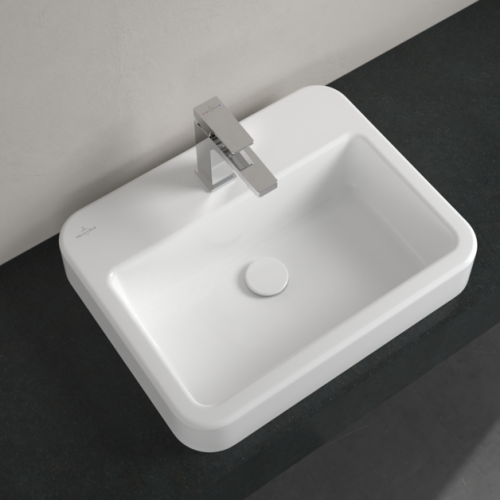 Villeroy & Boch Architectura 55x43 cm beépíthető mosdó túlfolyó nélkül CeramicPlus felülettel 419356R1