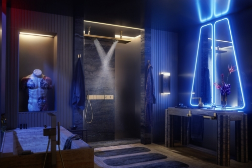 Hansgrohe AXOR ShowerHeaven 1200/300 4jet világítással 3500 K, króm (10628000)